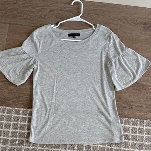 Sanctuary Light Gray Flared Sleeve Tee